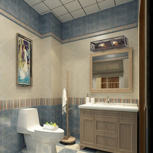 BONLICHT Industrial Sconces Wall Lighting 2-Light Bathroom Vanity Light Fixtures Oil Rubbed Bronze Finish