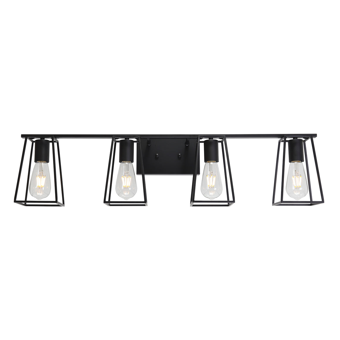 BONLICHT 4-Light Black Vanity Lights for Bathroom