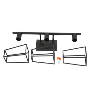 BONLICHT Bathroom Vanity Light Fixtures Black Finish 3-Light