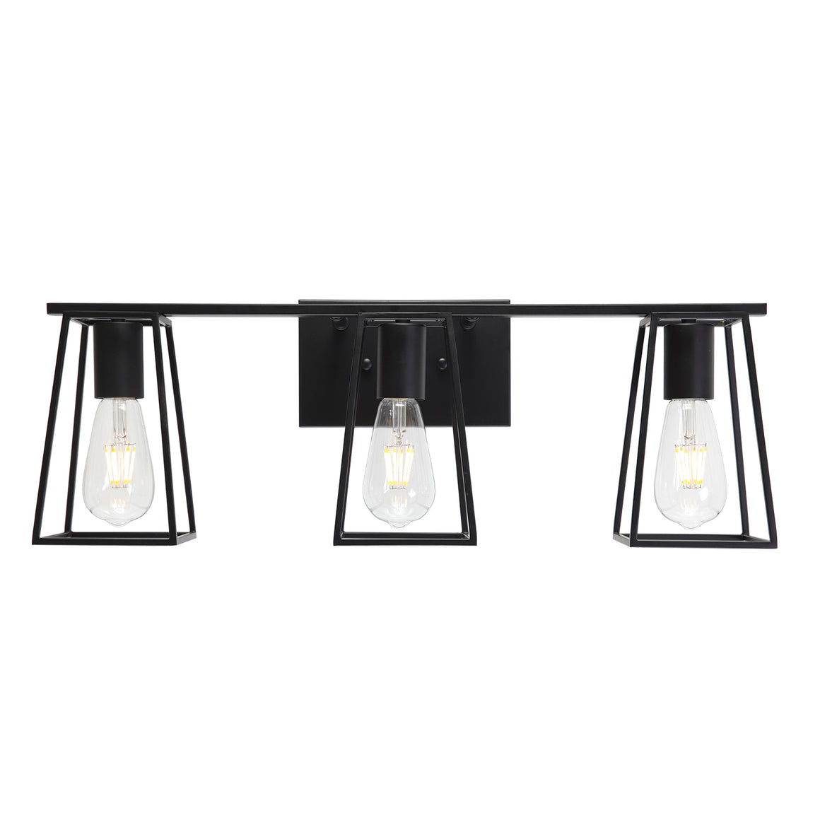 BONLICHT Bathroom Vanity Light Fixtures Black Finish 3-Light
