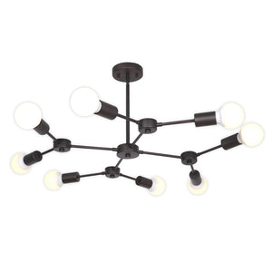 BONLICHT Sputnik Chandeliers 8-Light Oil Rubbed Bronze