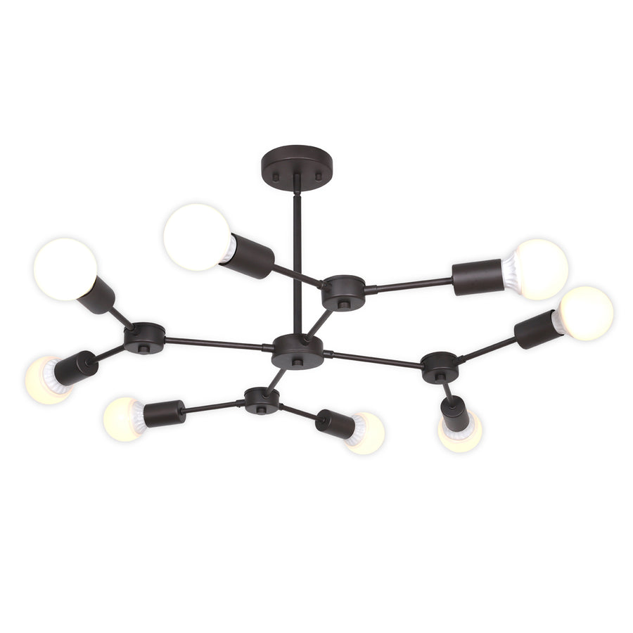 BONLICHT Sputnik Chandeliers 8-Light Oil Rubbed Bronze