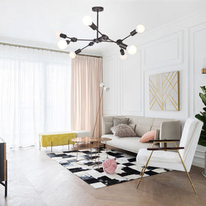 BONLICHT Sputnik Chandeliers 8-Light Oil Rubbed Bronze