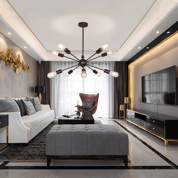 10 Lights Sputnik Chandelier | Chandelier Oil Rubbed Bronze | Pendant ...