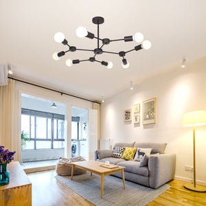 BONLICHT Sputnik Chandeliers 8-Light Oil Rubbed Bronze