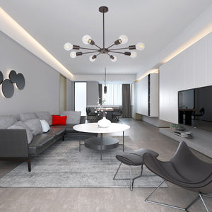 BONLICHT Sputnik Pendant Light Oil Rubbed Bronze 8 Lights