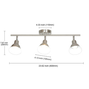 BONLICHT Track Lighting with 3 Lights Adjustable Heads