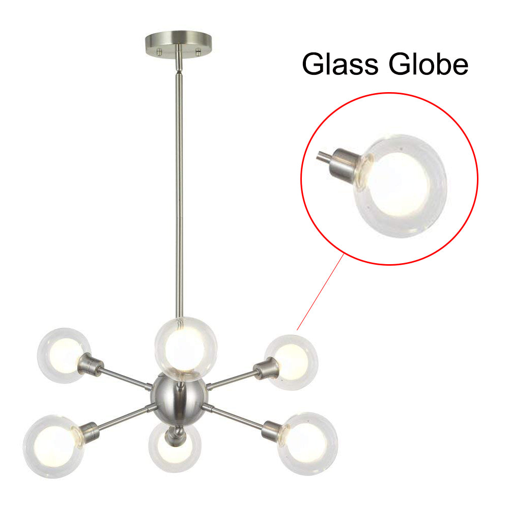 BONLCIHT G9 Glass Globe Replacement 2 Pcs, Bulbs not Included