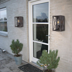 BONLICHT 1-Light Industrial Wall Lights with Mesh Cage, Bathroom Vanity Light Fixtures Oil Rubbed Bronze
