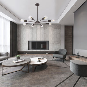 BONLICHT Sputnik Pendant Light Oil Rubbed Bronze 8 Lights