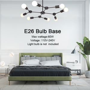 BONLICHT Sputnik Chandeliers 8-Light Oil Rubbed Bronze