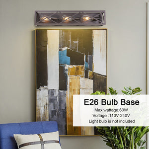 BONLICHT 3-Light Farmhouse Wall Sconce Lighting Oil Rubbed Bronze Finish
